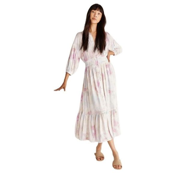 NWT Z Supply Tanya Watercolor Maxi Dress size M - Picture 1 of 12